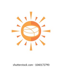 Analytic Sun Logo Icon Design