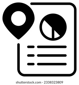El icono de seguimiento analítico se puede usar para web, aplicación móvil, infografía, etc