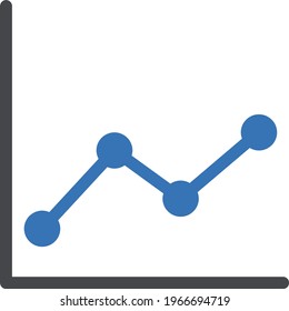icono de color de glifo vector analítico