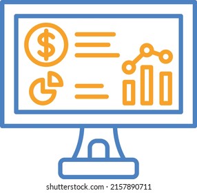 Analytic vector icon. Can be used for printing, mobile and web applications.