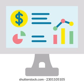 Analytic vector icon. Can be used for printing, mobile and web applications.