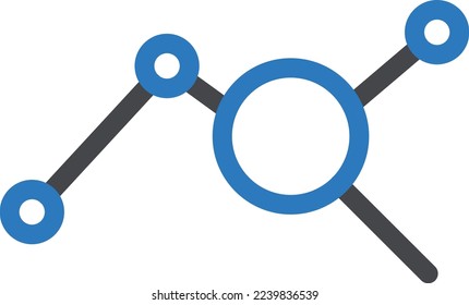 ilustración analítica vectorial en un fondo transparente. Símbolos de calidad superior. Iconos vectoriales de glifos para diseño de conceptos y gráficos.