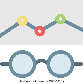 analytic Vector illustration on a transparent background. Premium quality symmbols. Line Color vector icons for concept and graphic design. 
