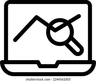 analytic  Vector illustration on a transparent background. Premium quality symmbols. Thin line vector icons for concept and graphic design.