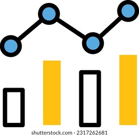 analytic Vector illustration on a transparent background. Premium quality symmbols. Line Color vector icons for concept and graphic design.