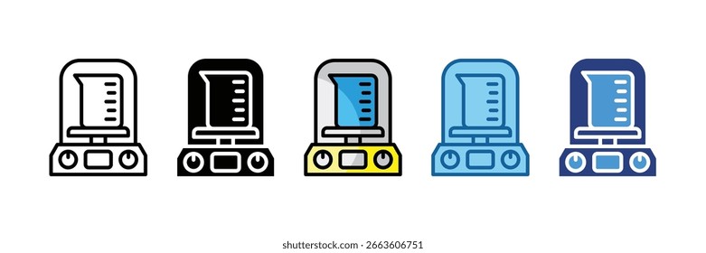 Elemento De Icono De Balance Analítico Para Diseño