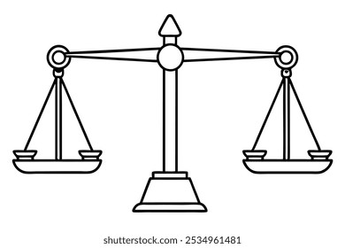 analytical balance line art illustration (3)