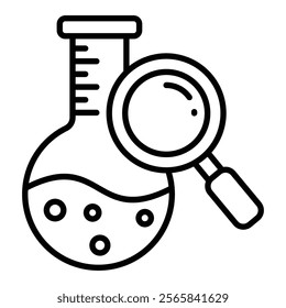 Analytical Chemistry Icon Element For Design