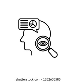 Analytical Crm icon in vector. Logotype