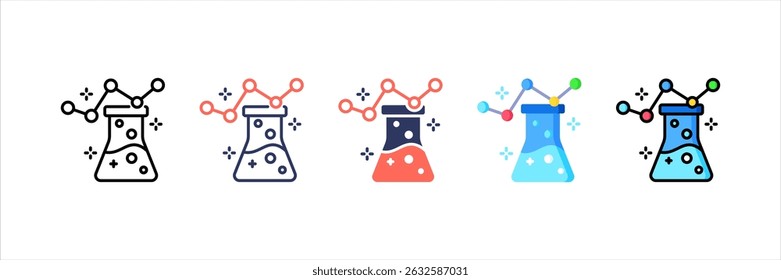 Analytical Multi Style Icon Set