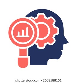 Analytical Skill Icon Element for Design
