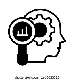 Analytical Skill Icon Element for Design
