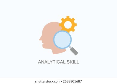 Analytical Skill Icon Or Logo Isolated Vector Illustration