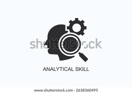 Analytical Skill Icon Or Logo Isolated Vector Illustration