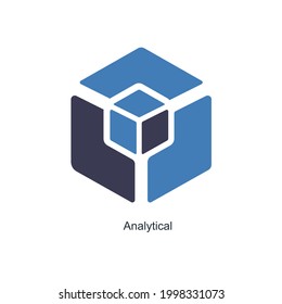 Concepto de icono analítico o estratégico 