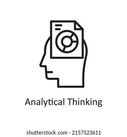 Analytical Thinking Vector Outline Icon Design Stock Vector (Royalty ...