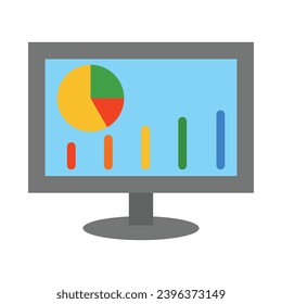 Analytical Vector Flat Icon For Personal And Commercial Use.
