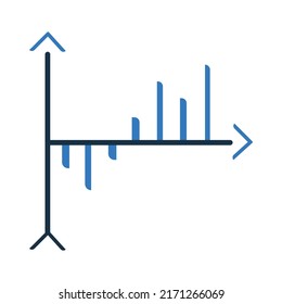 Analytics bar and chart icon