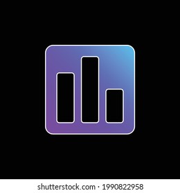 Analytics blue gradient vector icon