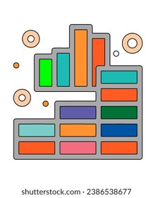 Analytics, Business, Chart, Graph line icon vector