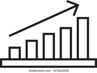 Analytics, business presentation graph icon. Can be used on a website and mobile apps.