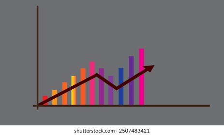 Analytics, business presentation graph icon,stock chart business icon.