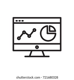 analytics business presentation on computer laptop 