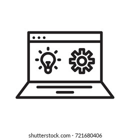 analytics business presentation on computer laptop 
