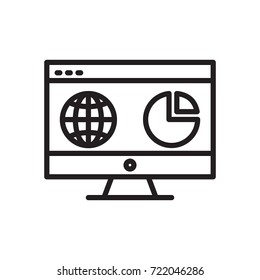 analytics business presentation on computer laptop