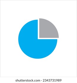 analytics circle icon vector illustration symbol