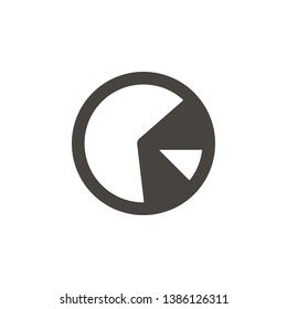 Analytics, circle vector icon. Simple element illustrationAnalytics, circle vector icon. Material concept vector illustration.