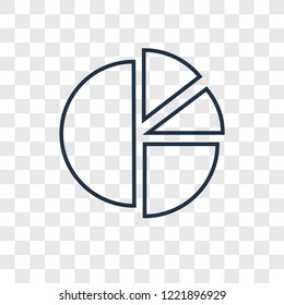 Analytics concept vector linear icon isolated on transparent background, Analytics concept transparency concept in outline style