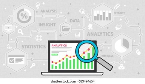 Analytics Concept for Websites or Business