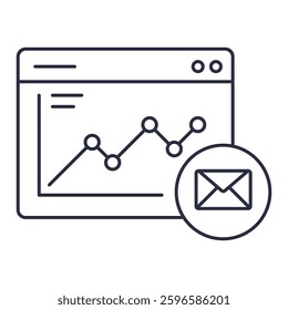 Analytics dashboard for email metrics, communication tracking, open rate analysis, marketing insights, response metrics, campaign performance, email automation, delivery insights.