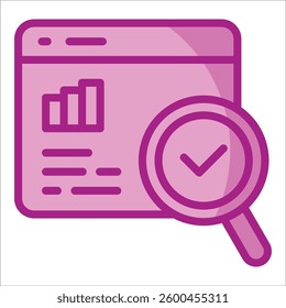 Analytics Dashboard Icon Element For Design
