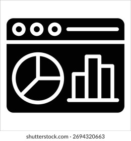 Elemento De Icono De Panel De Análisis Para Diseño
