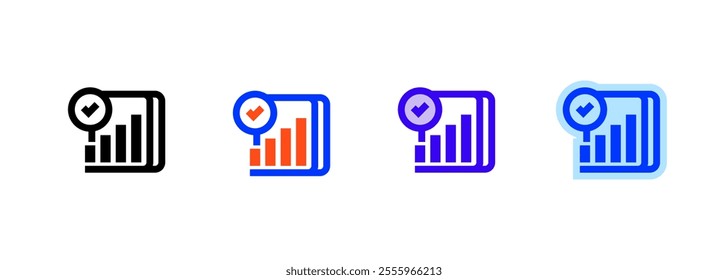 Analytics Dashboard Icon. linear style sign for mobile concept and web design. Outline vector icon. Symbol, logo illustration. Vector