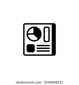 Icono de línea del panel de análisis. signo de estilo lineal para concepto y Diseño web móvil. Icono de Vector de contorno.