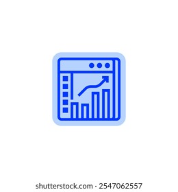 Analytics dashboard line icon. linear style sign for mobile concept and web design. Outline vector icon.