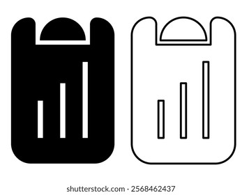 analytics data clipboard icon, simple flat style, vector illustration symbol sign logo template pictogram, isolated on white for mobile app, editable	