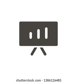 Analytics, diagram board vector icon. Simple element illustrationAnalytics, diagram board vector icon. Material concept vector illustration.