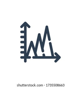 Analytics Diagram Icon Outline Blue Stock Vector (Royalty Free ...