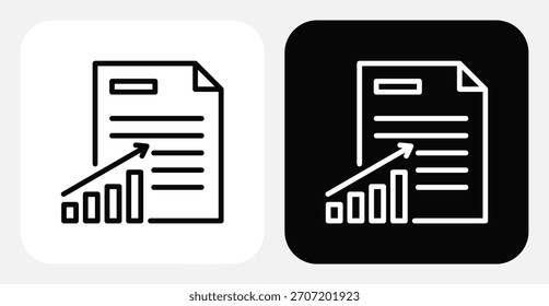 Conjunto de iconos monocromo dual de Analytics