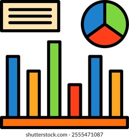 Analytics Filled Style Icon Design