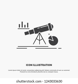 Analytics, finance, forecast, market, prediction Icon. glyph vector gray symbol for UI and UX, website or mobile application