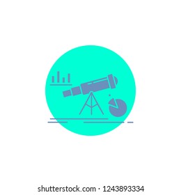 Analytics, finance, forecast, market, prediction Glyph Icon.