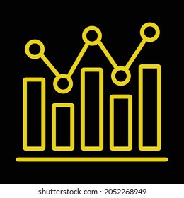 Analytics flat icon design vector 