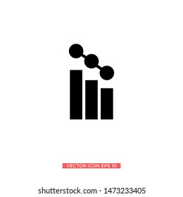 analytics flat icon vector illustration