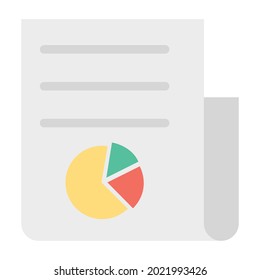 Analytics flat vector icon which can easily modify or edit 