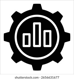 Elemento De Ícone De Engrenagem De Análise Para Design